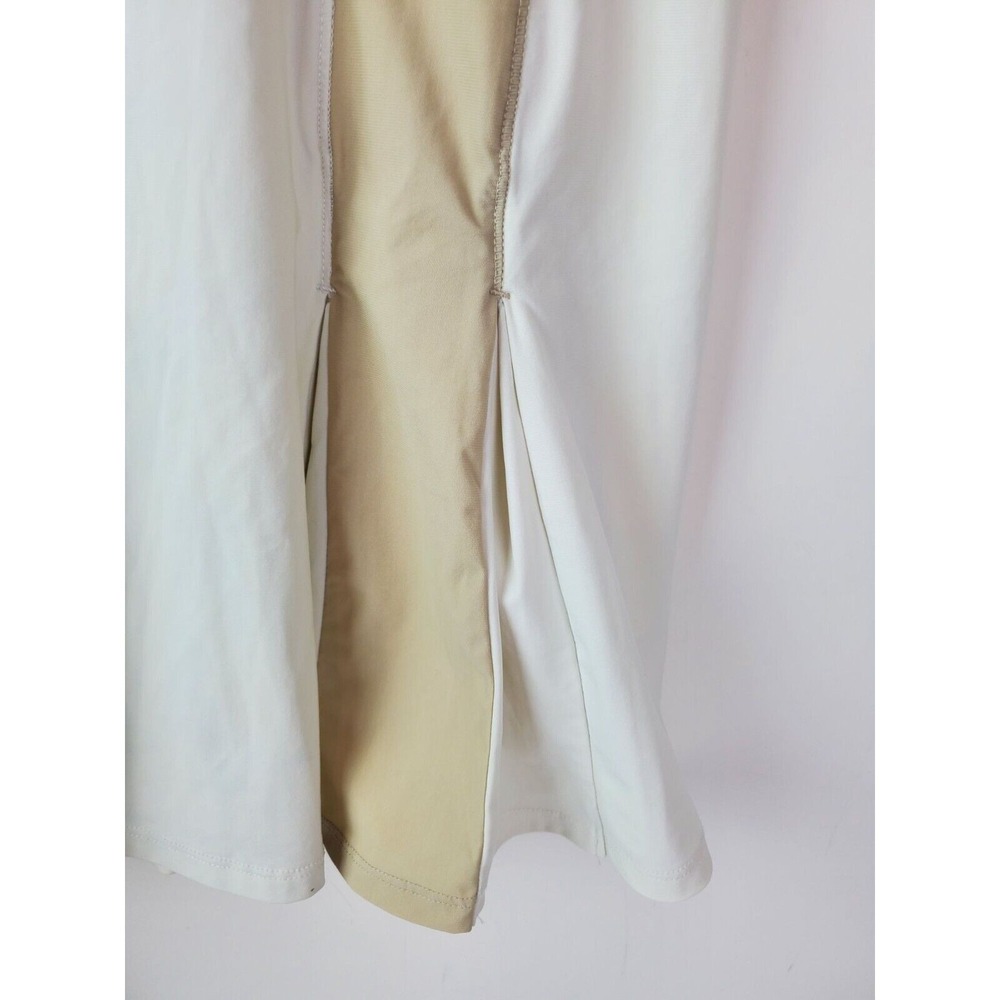 B3.0 Women's Tennis Athletic Workout Dress White Nude Ruffle Pleated Small - Picture 7 of 9